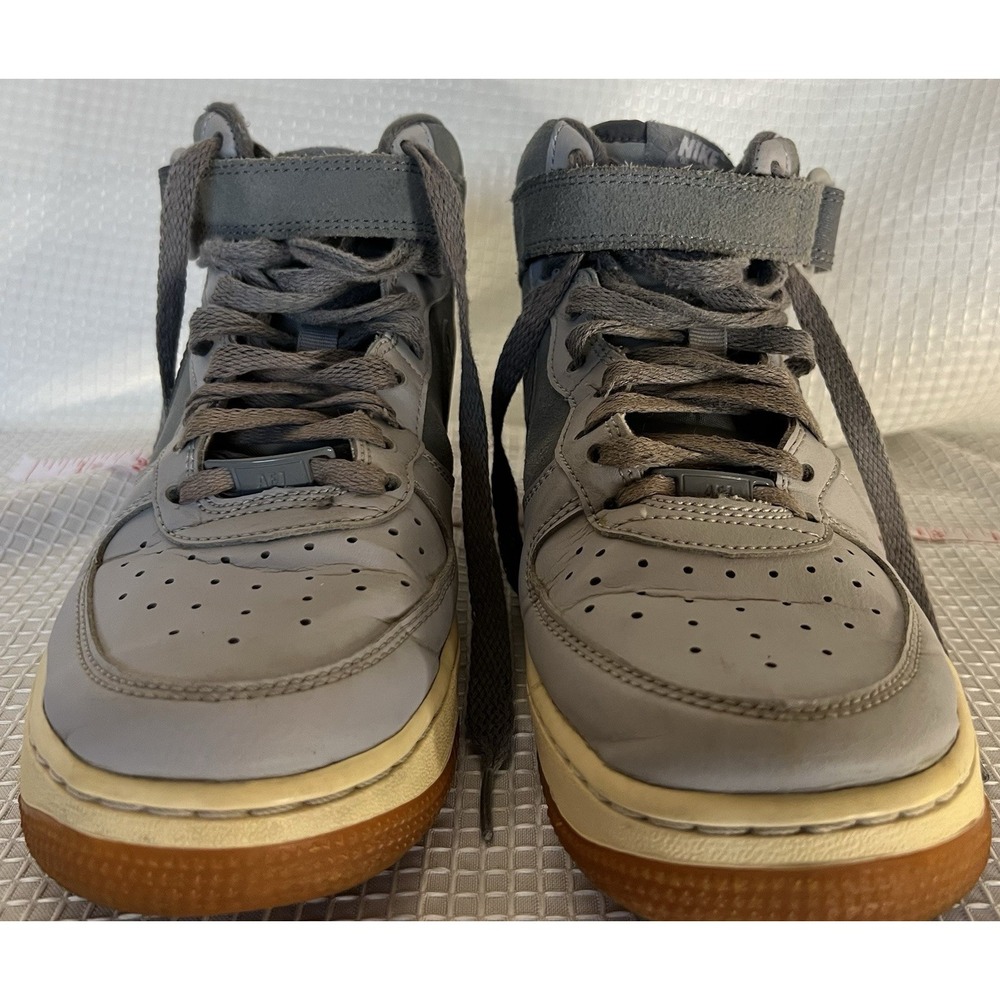 Nike Air Force 1 High Top Gray Shoes Unisex Kids‎ US 5Y 314195-034 Grey